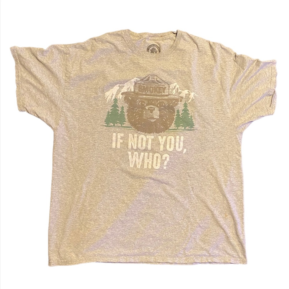 Smokey The Bear, if not you, who? XL t-shirt